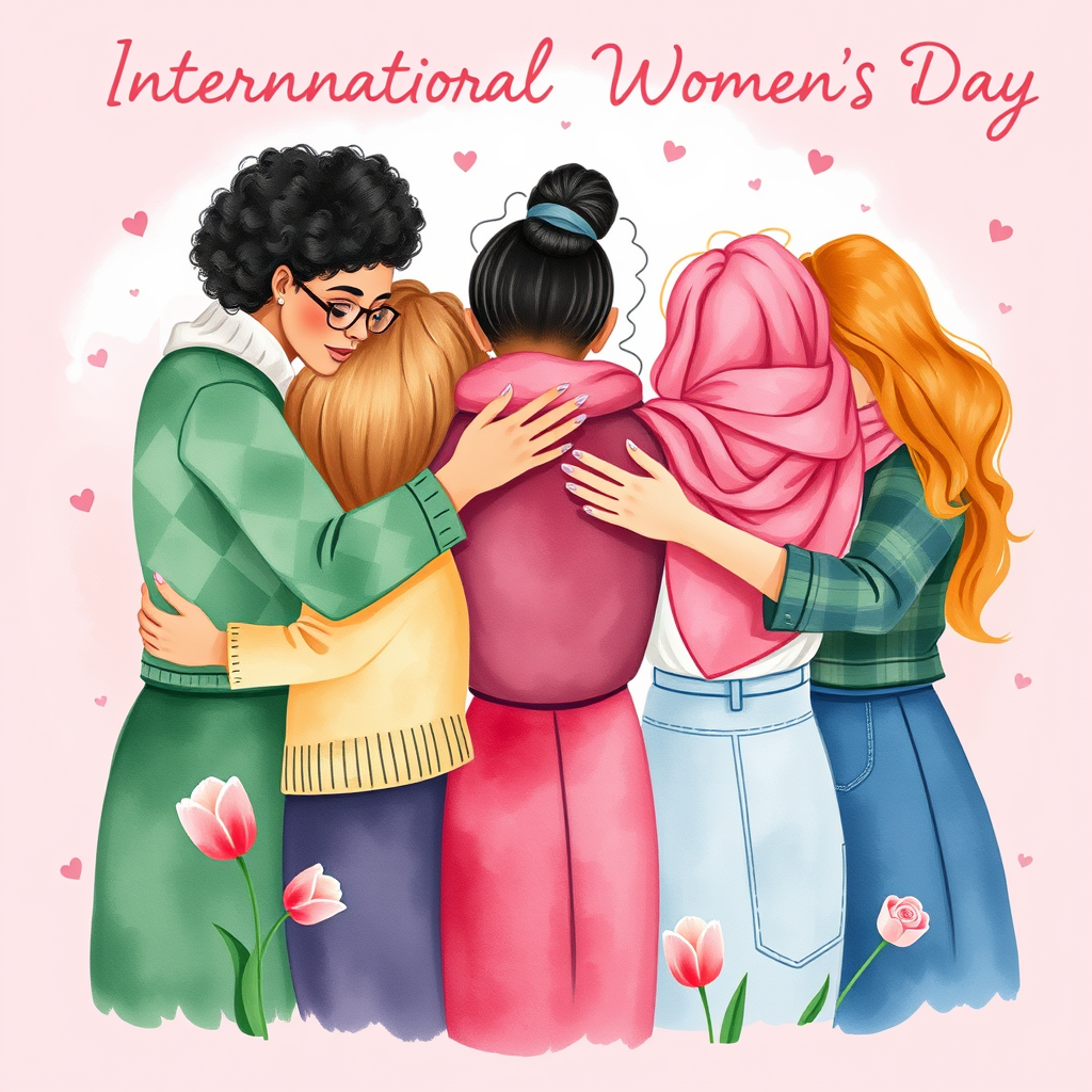 Ilustracion conmemorativa del Dia Internacional de la Mujer 8M